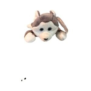 Ty Beanie Baby Nanook the Husky Dog Grey White Plush 1996 Retired with Tags